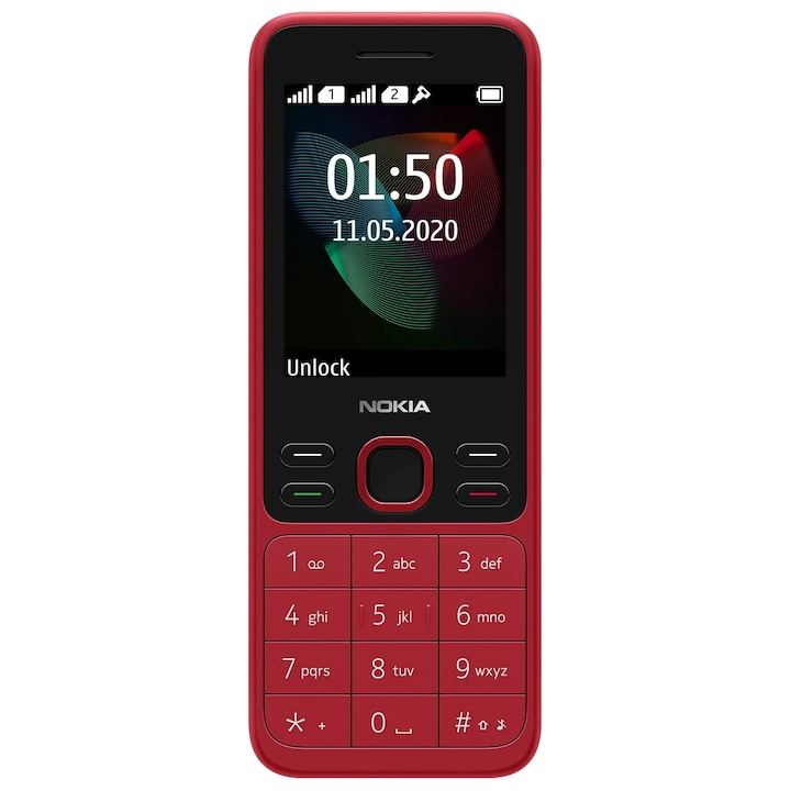 Мобилен телефон Nokia 150 (2020), Dual Sim, Червен