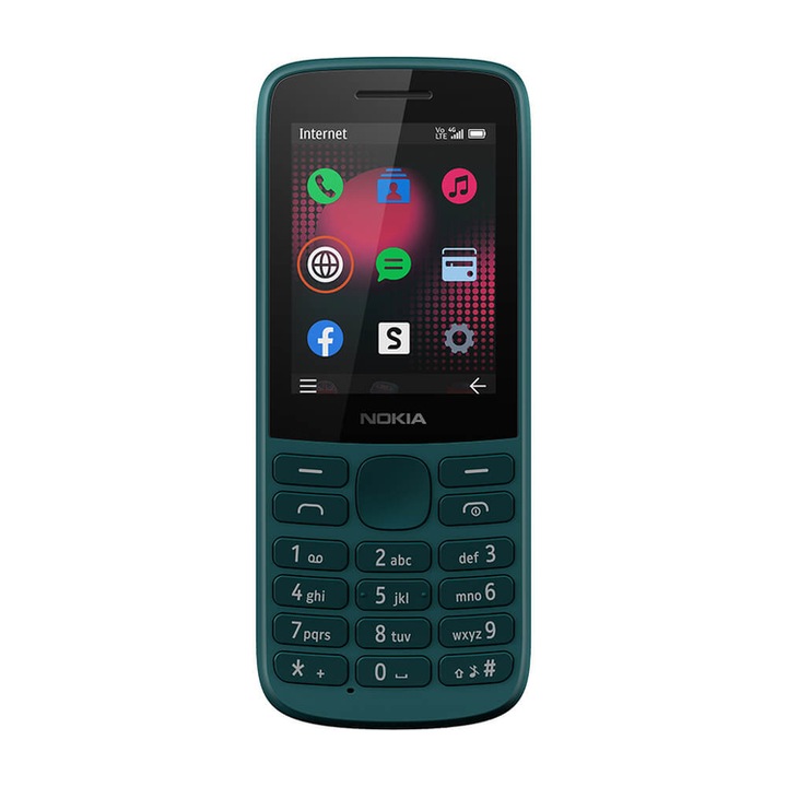 Мобилен телефон Nokia 215, Dual SIM, 4G, Cyan