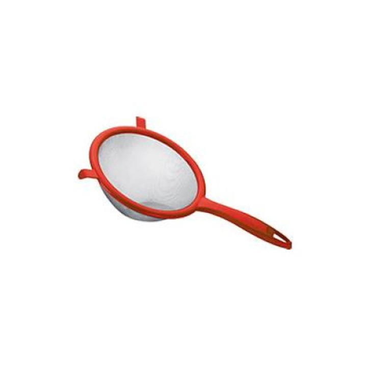 Tescoma Szűrő, hosszú fogantyú, műanyag, piros, 14 cm
