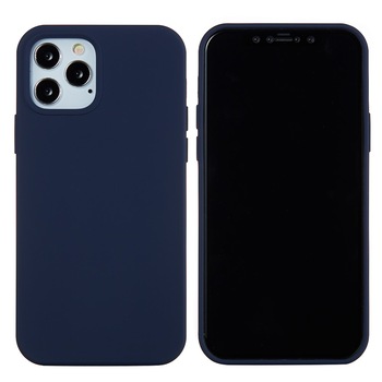 Husa protectie compatibila cu Apple iPhone XR Liquid Silicone Case Albastru inchis