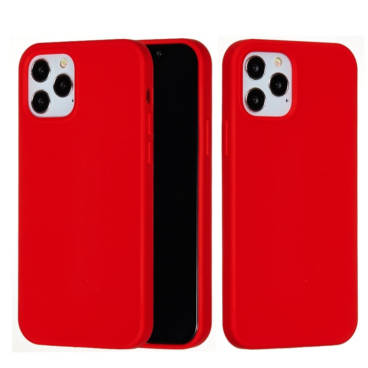 Защитен калъф, съвместим с Apple iPhone 11 Pro Max течен силиконов калъф, червен