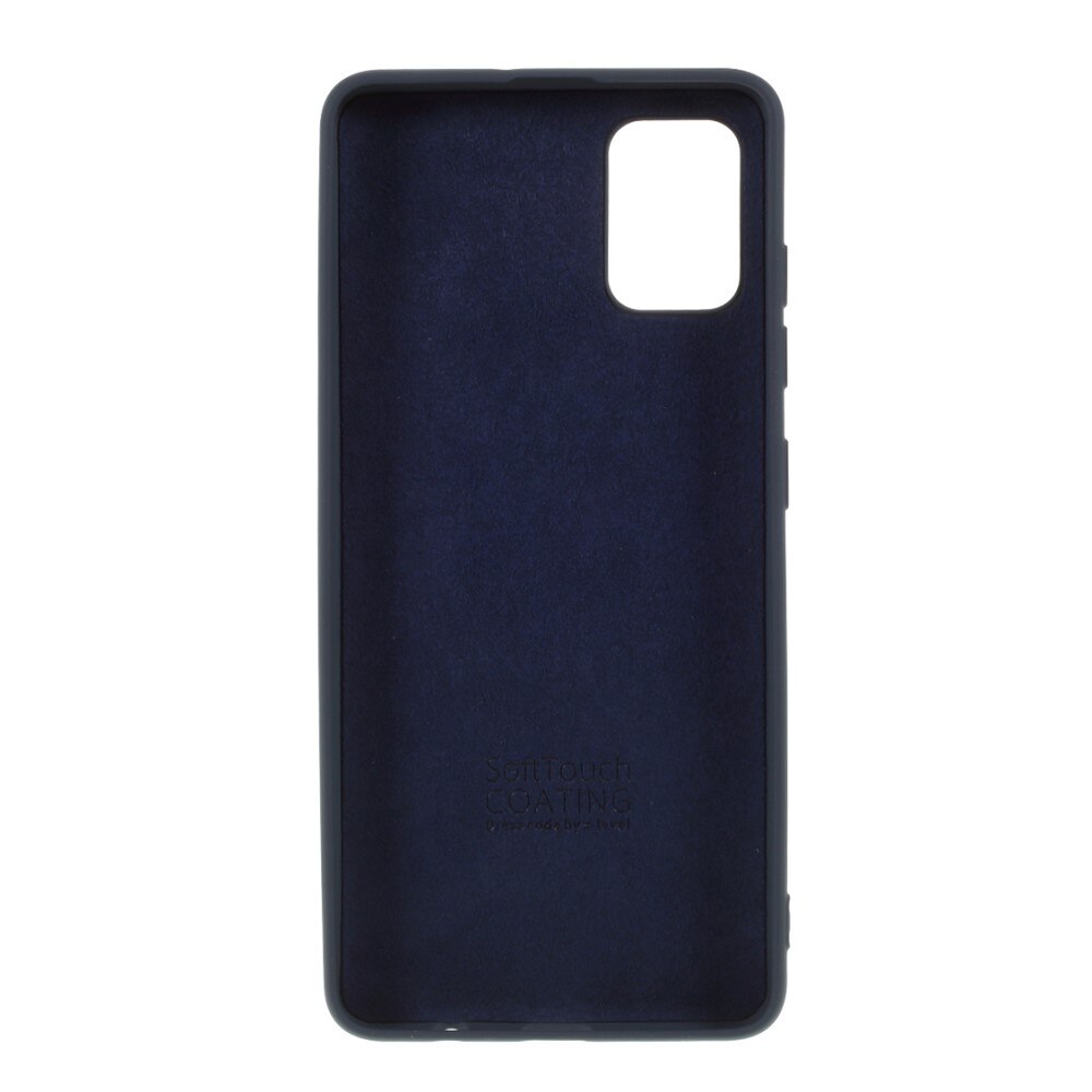Husa protectie compatibila cu Samsung A51 Liquid Silicone Case Albastru inchis
