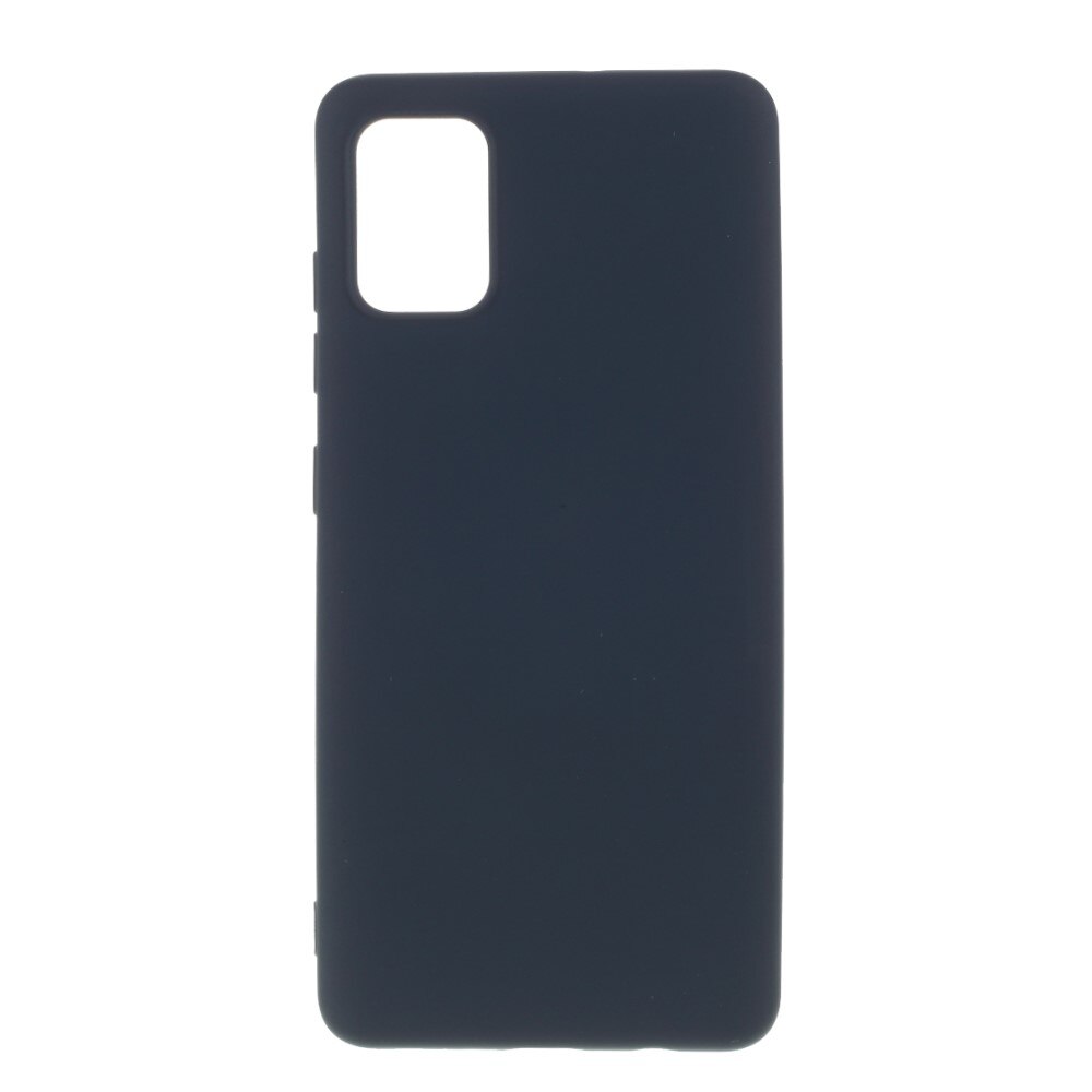 Husa protectie compatibila cu Samsung A51 Liquid Silicone Case Albastru inchis