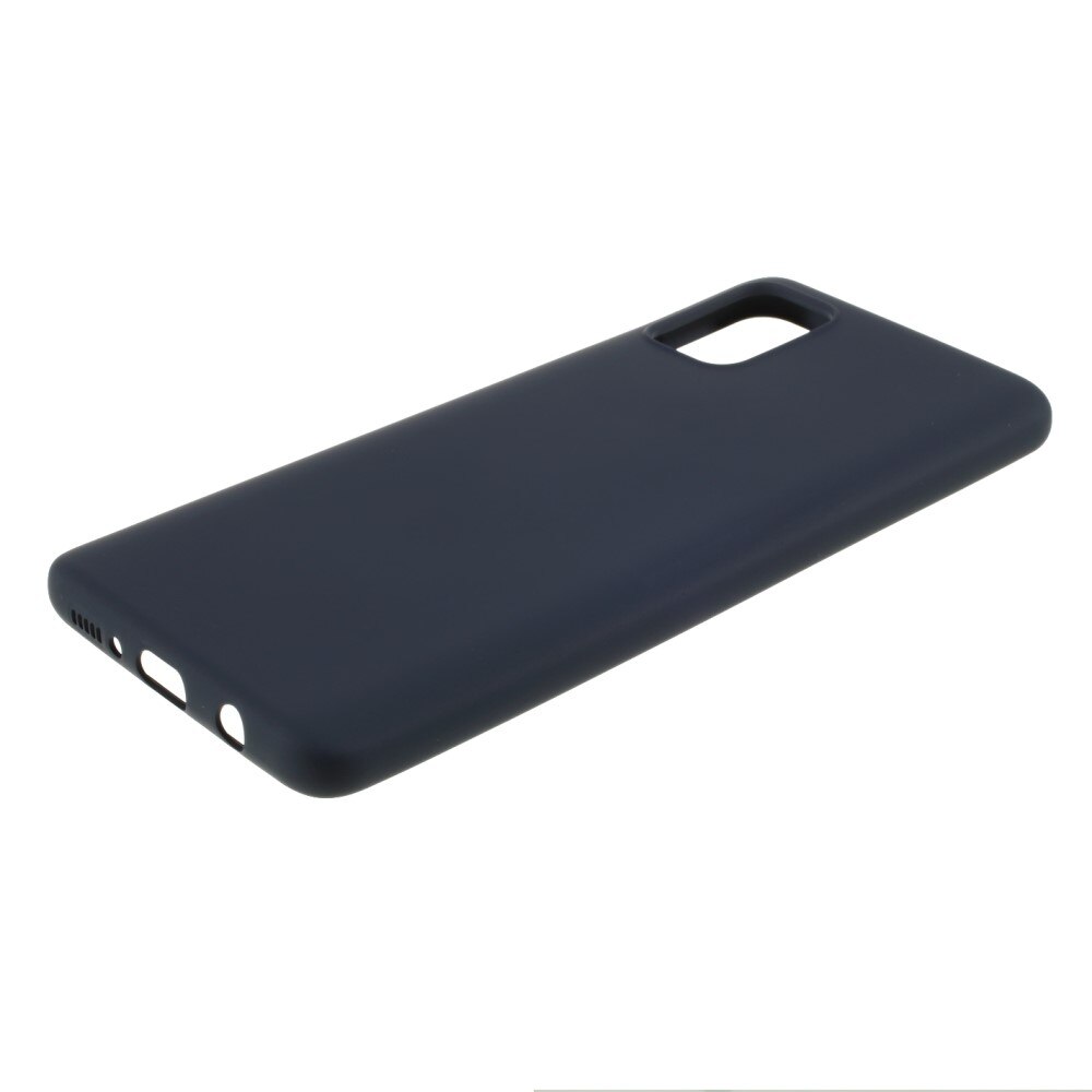 Husa protectie compatibila cu Samsung A51 Liquid Silicone Case Albastru inchis