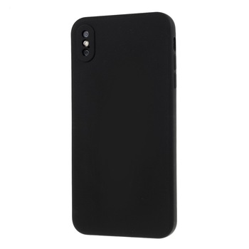 Husa protectie compatibila cu Apple iPhone XS Max Liquid Silicone Case Negru
