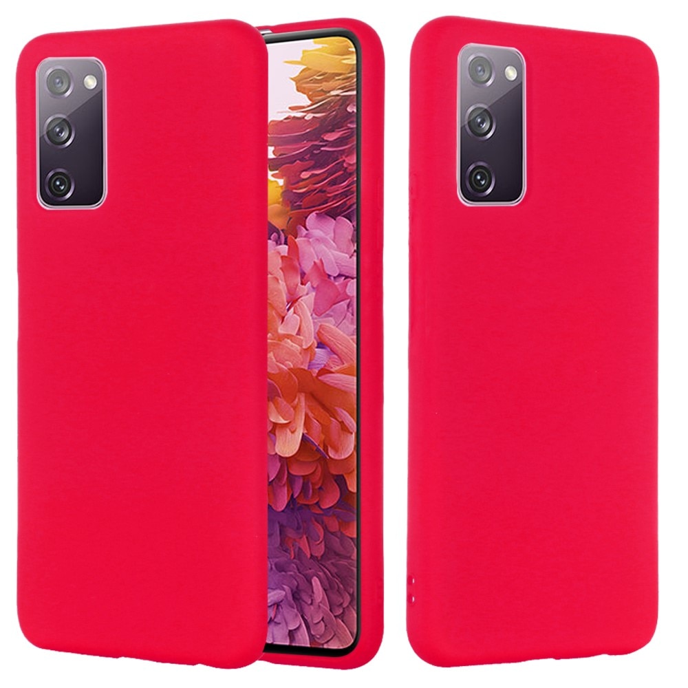 A Samsung S20 Liquid Silicone Case Red kompatibilis védőtok