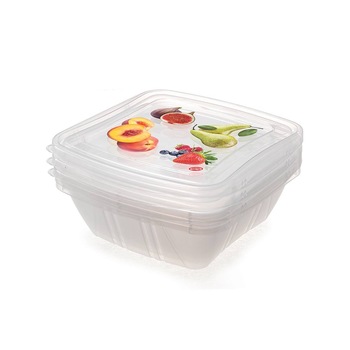 Set 3 caserole Snips, Plastic, Transparent Set 3 caserole Snips, Plastic, Transparent