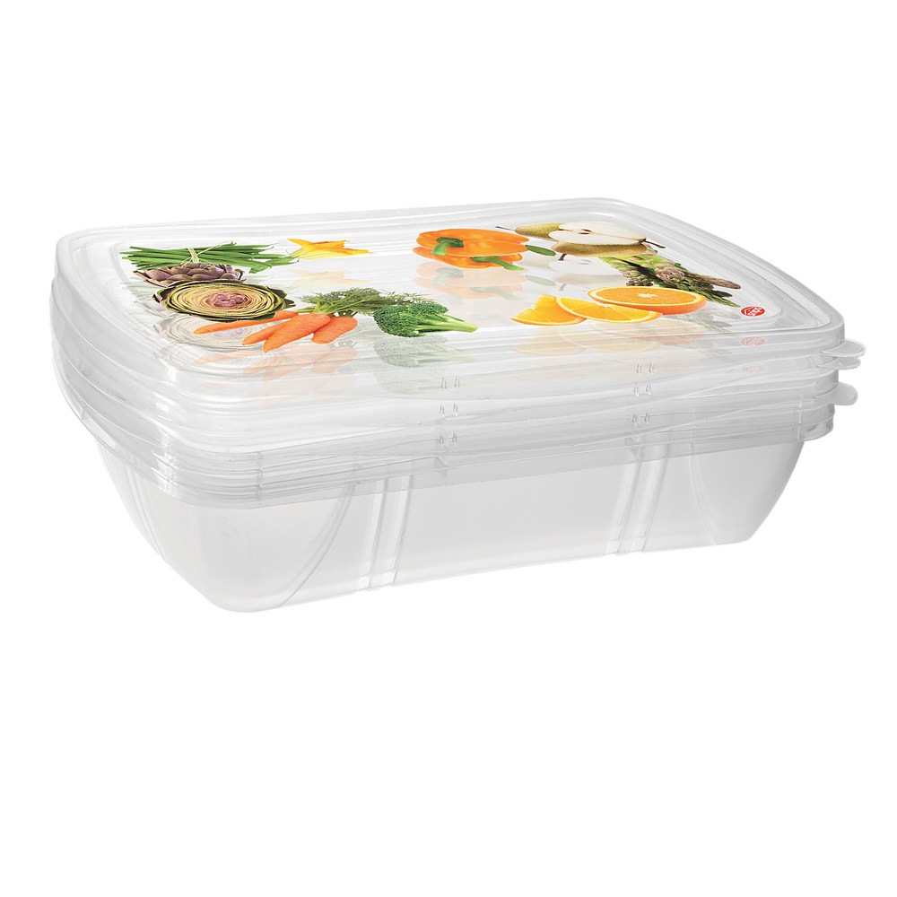 Set 3 caserole Snips, Plastic, Transparent