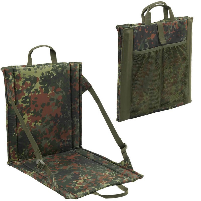 Scaun camping, Brandit, Pliabil, Poliester, 40x38x3cm, Verde