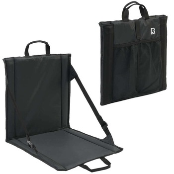 Scaun camping, Brandit, Pliabil, Poliester, 40x38x3cm, Negru Scaun camping, Brandit, Pliabil, Poliester, 40x38x3cm, Negru