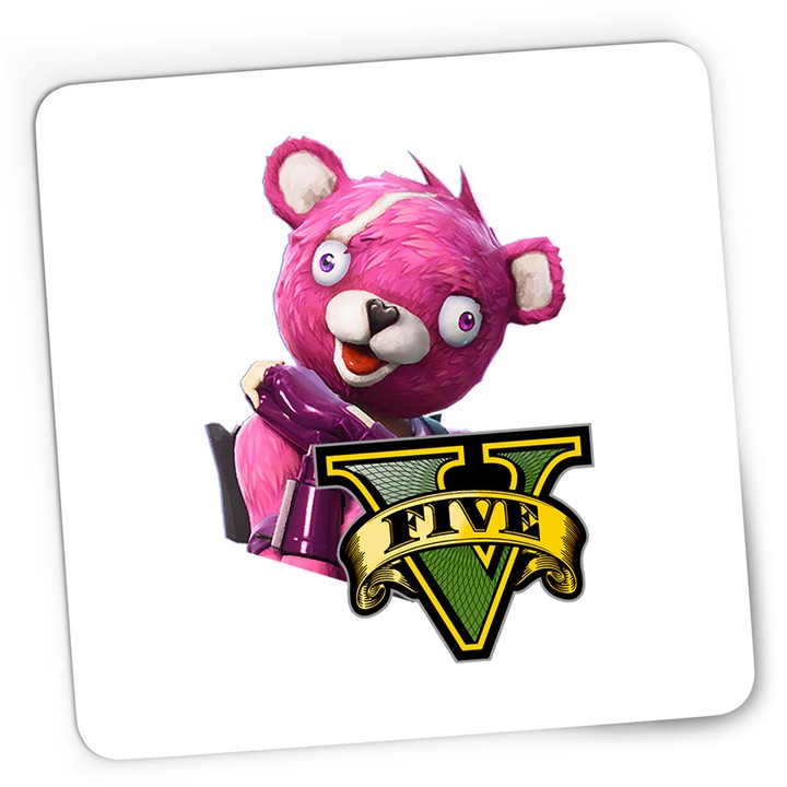 Mousepad Gaming Cuddle Team Leader Fortnite GTA, 21x19 cm