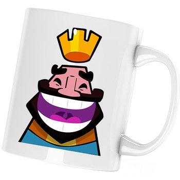 Cana King Clash Royale CS GO, alba, 330 ml Cana King Clash Royale CS GO, alba, 330 ml