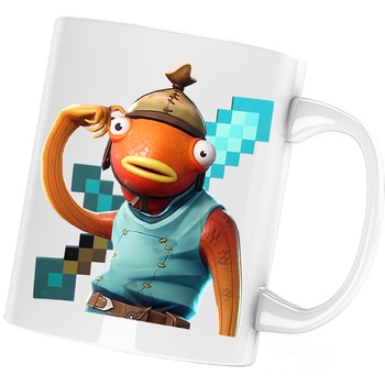 Cana Fishstick Fortnite Minecraft Diamond Sword, alba, 330 ml Cana Fishstick Fortnite Minecraft Diamond Sword, alba, 330 ml