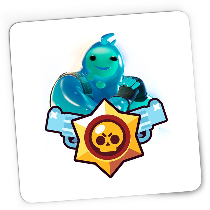 Mousepad Gaming Rippley Fortnite Brawl Stars, 21x19 cm