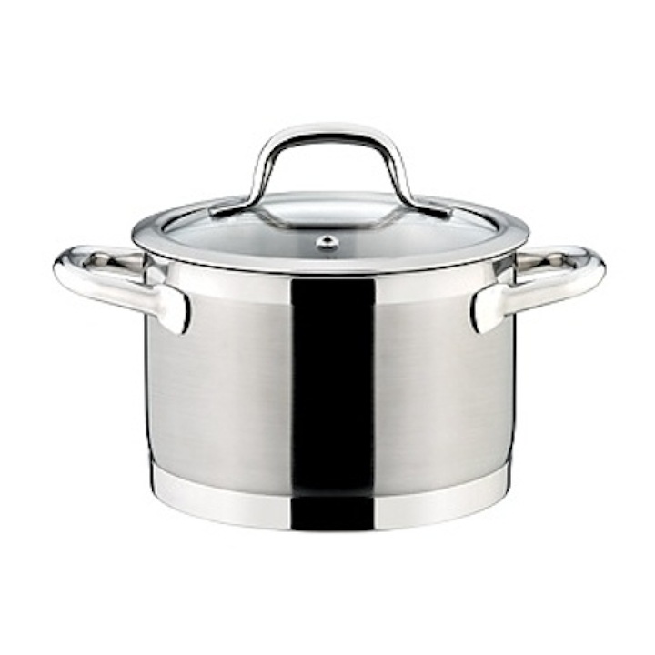 Oala cu capac, TESCOMA, Otel inoxidabil, 3 l, Argintiu