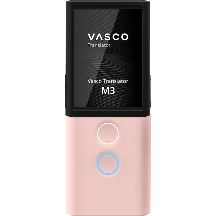 Vasco Electronics elektronikus fordító hanghoz, szöveghez, fotókhoz, M3, +70 nyelv, rózsaszín