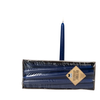 Set de 10 lumanari cu parfum antitabac pe albastru inchis Set de 10 lumanari cu parfum antitabac pe albastru inchis