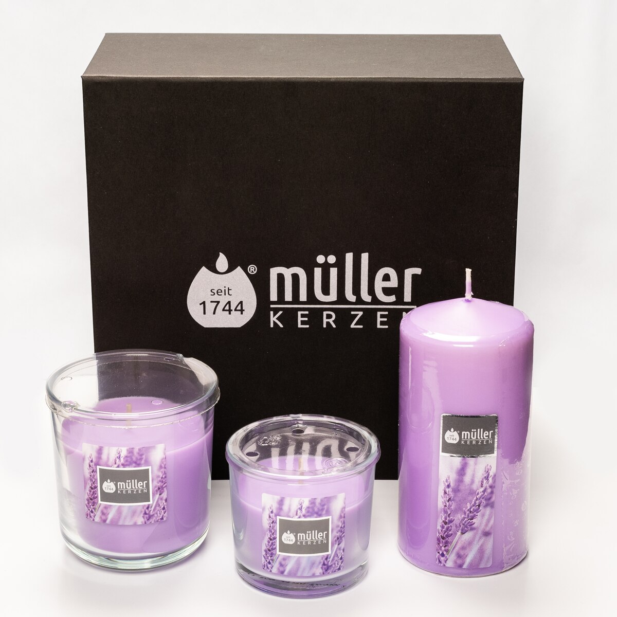 Set 3 lumanari cadou Fantasy- Lavanda Melody