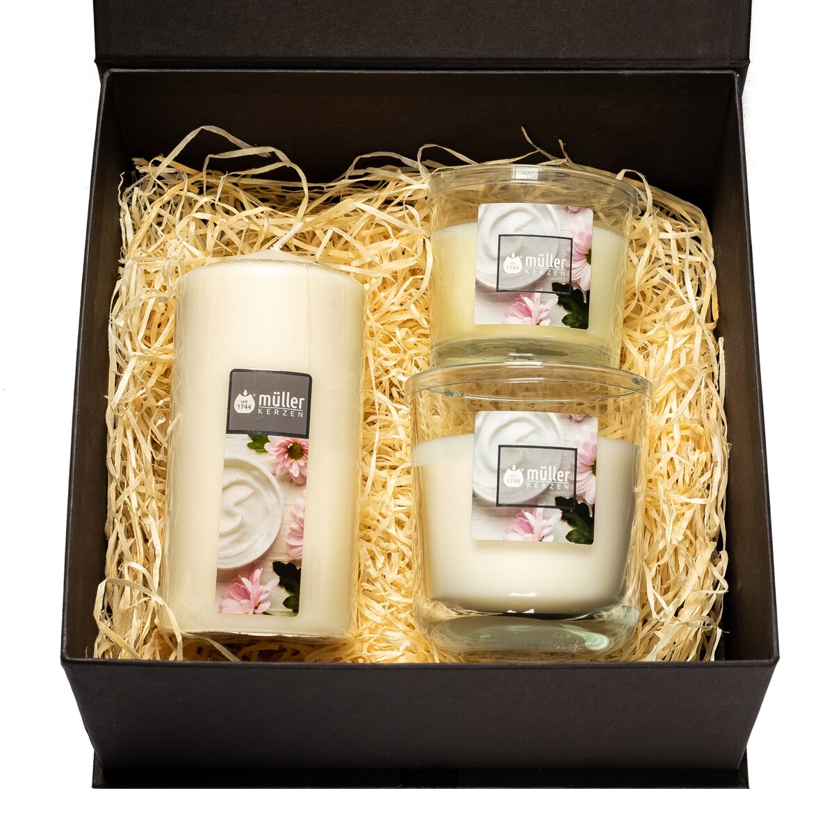 Set 3 lumanari cadou Fantasy- Soft Creme