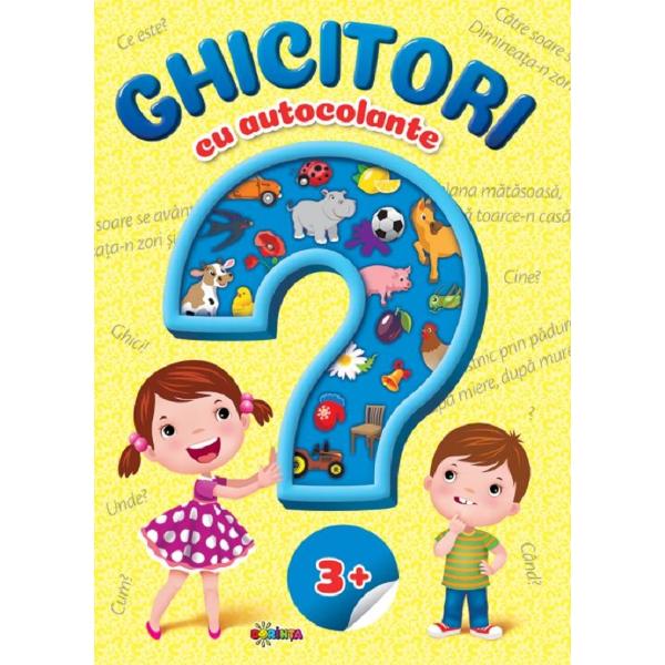Ghicitori cu autocolante +3 ani