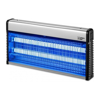 Aparat/lampa anti-insecte, tantari, muste, 2 x 15 W, 220V, colector, agatatoare, 100 mp Aparat/lampa anti-insecte, tantari, muste, 2 x 15 W, 220V, colector, agatatoare, 100 mp