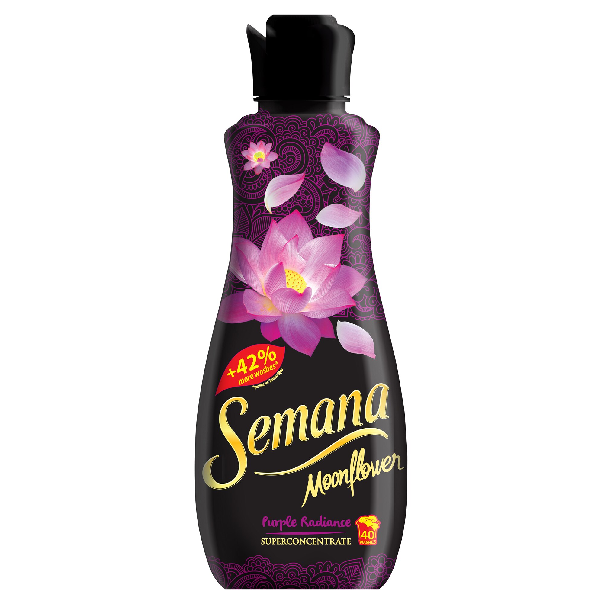 Balsam de rufe Superconcentrat Semana Moonflower Purple Radiance, 40 spalari, 1l