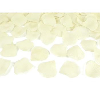 Petale trandafiri artificiale, Crem, 500buc Petale trandafiri artificiale, Crem, 500buc