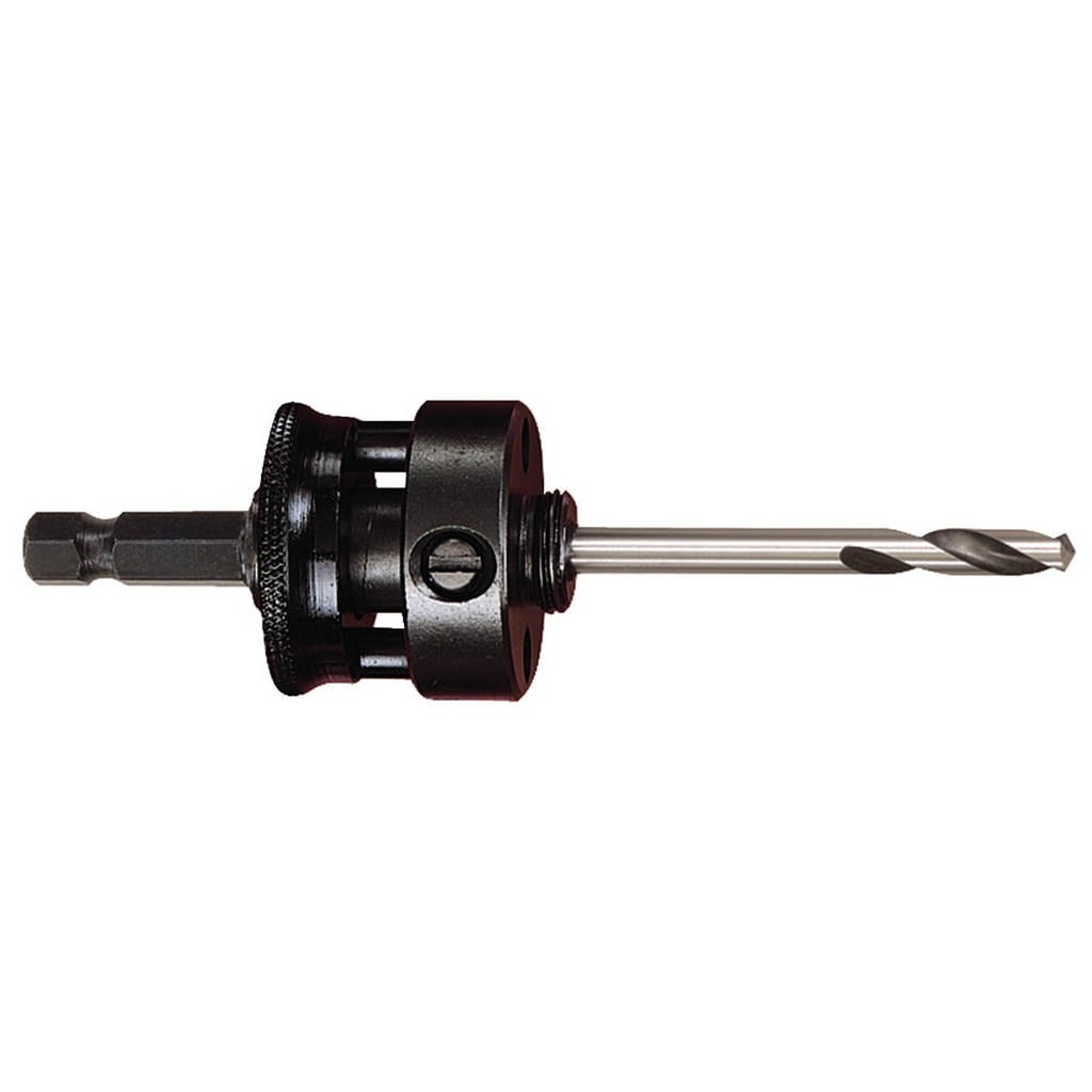 Arbore Starrett, HEX 8.75mm, pentru carote 32-159mm, filet 5/8” + Burghiu Starrett HSS 90mm