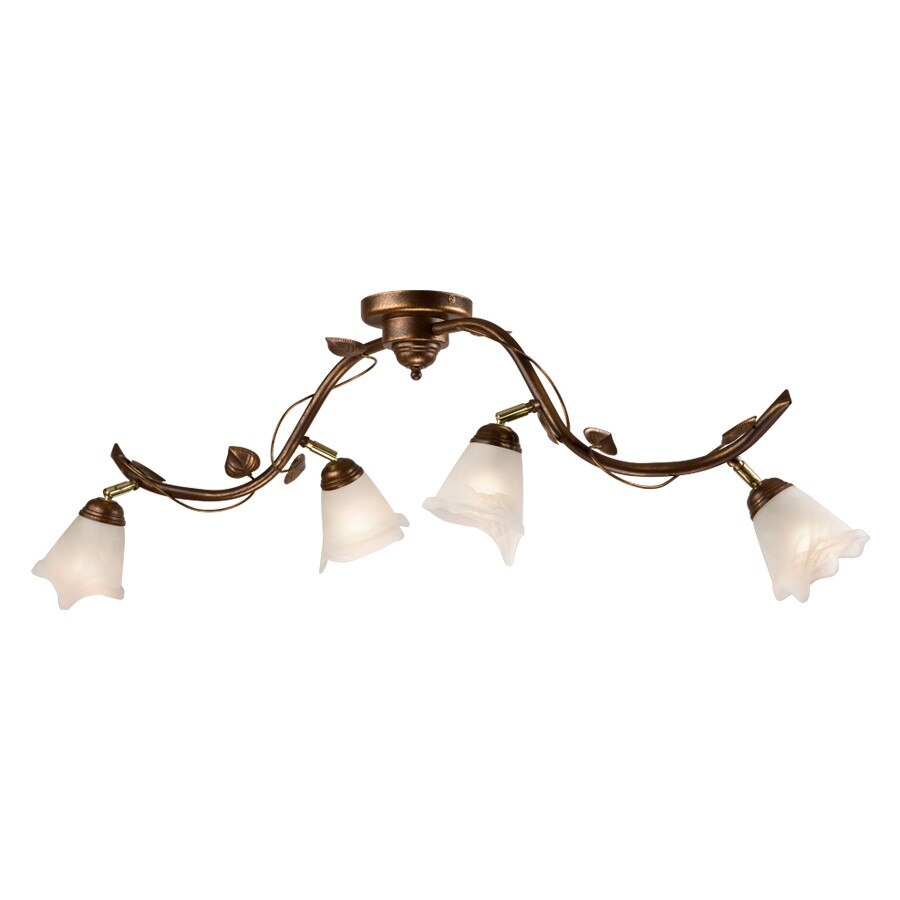 Lustra Bluszcz maro 4x40W E14, metal, abajur sticla