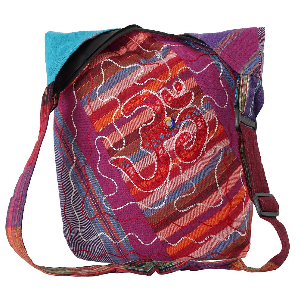 Geanta UNICAT din material textil, handmade in Nepal, EMLHB155