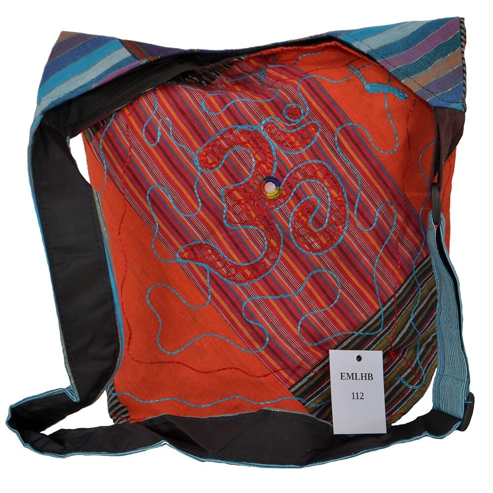 Geanta UNICAT din material textil, handmade in Nepal, EMLHB112