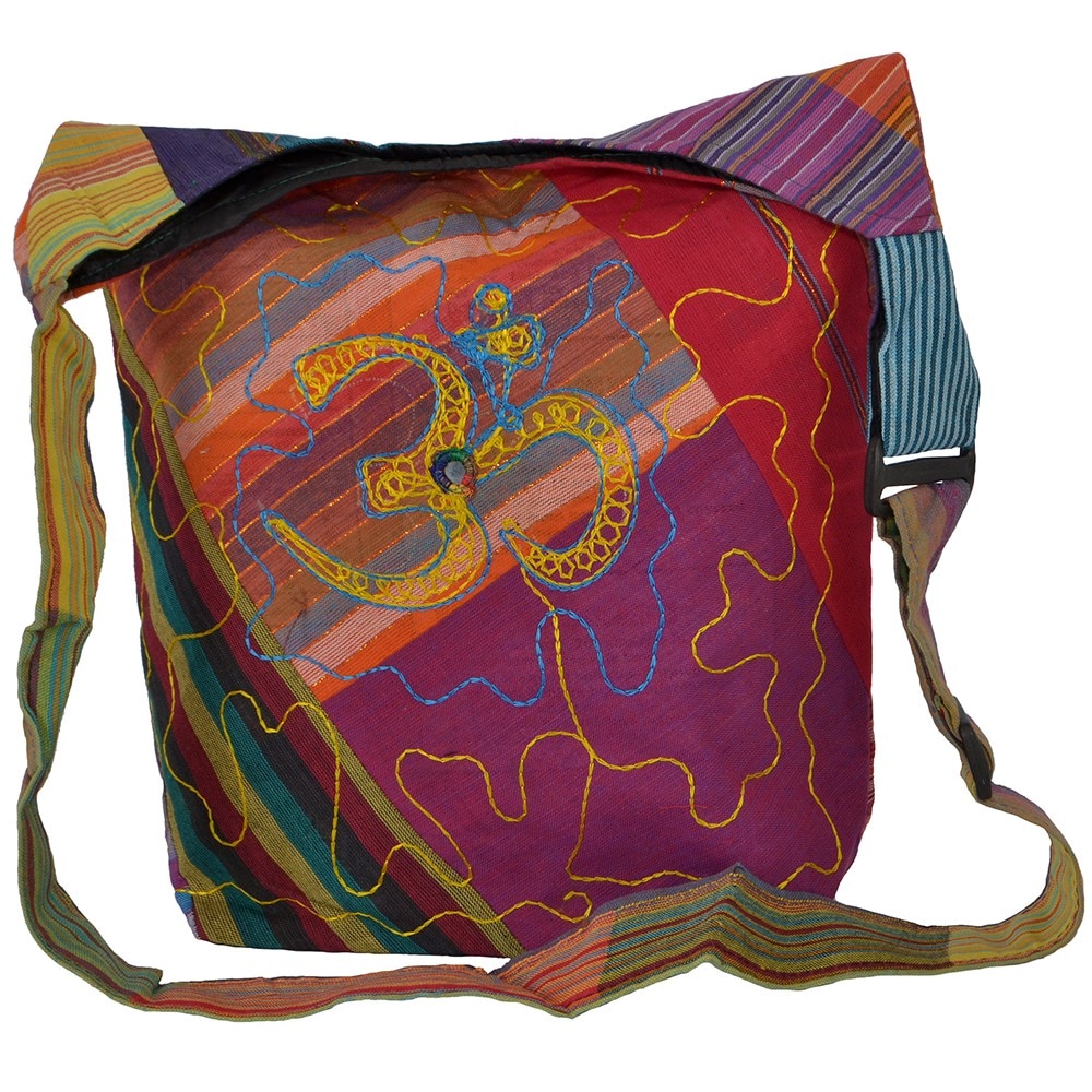 Geanta UNICAT din material textil, handmade in Nepal, EMLHB110