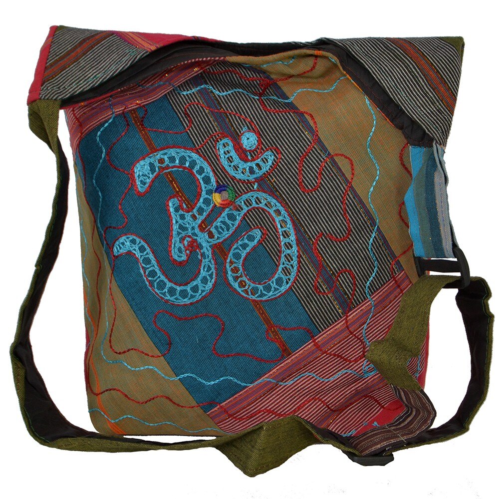 Geanta UNICAT din material textil, handmade in Nepal, EMLHB111