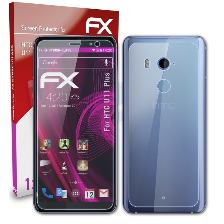 Folie Protectie atFoliX compatibil cu HTC U11 Plus Transparent