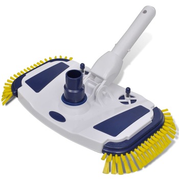 Perie aspirator pentru piscina 350 x 200 mm, vidaXL, Plastic, Alb Perie aspirator pentru piscina 350 x 200 mm, vidaXL, Plastic, Alb