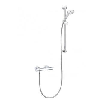 Set de dus Kludi Logo 6857505-00 cu baterie termostatica, Para mobila, Cartus termostatic, Cromat Set de dus Kludi Logo 6857505-00 cu baterie termostatica, Para mobila, Cartus termostatic, Cromat