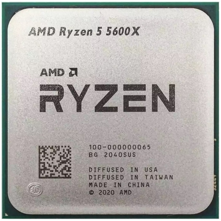 Процесор AMD CPU Desktop Ryzen 5 6C/12T 5600X (3.7/4.6GHz Max Boost,35MB,65W, AM4) Tray 100-000000065 EoL