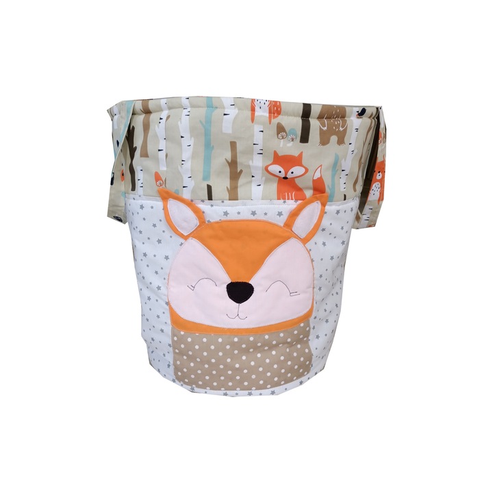 Cos depozitare jucarii, Model Vulpita, 40x50 cm