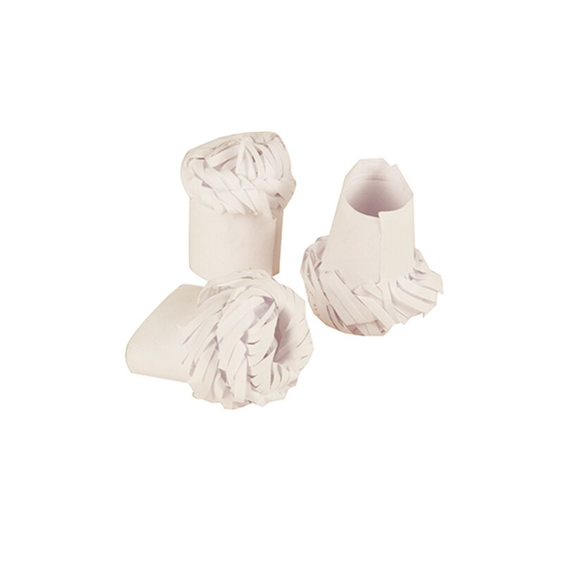 Set 100 mansete pentru copanele pui, din hartie, culoare alb