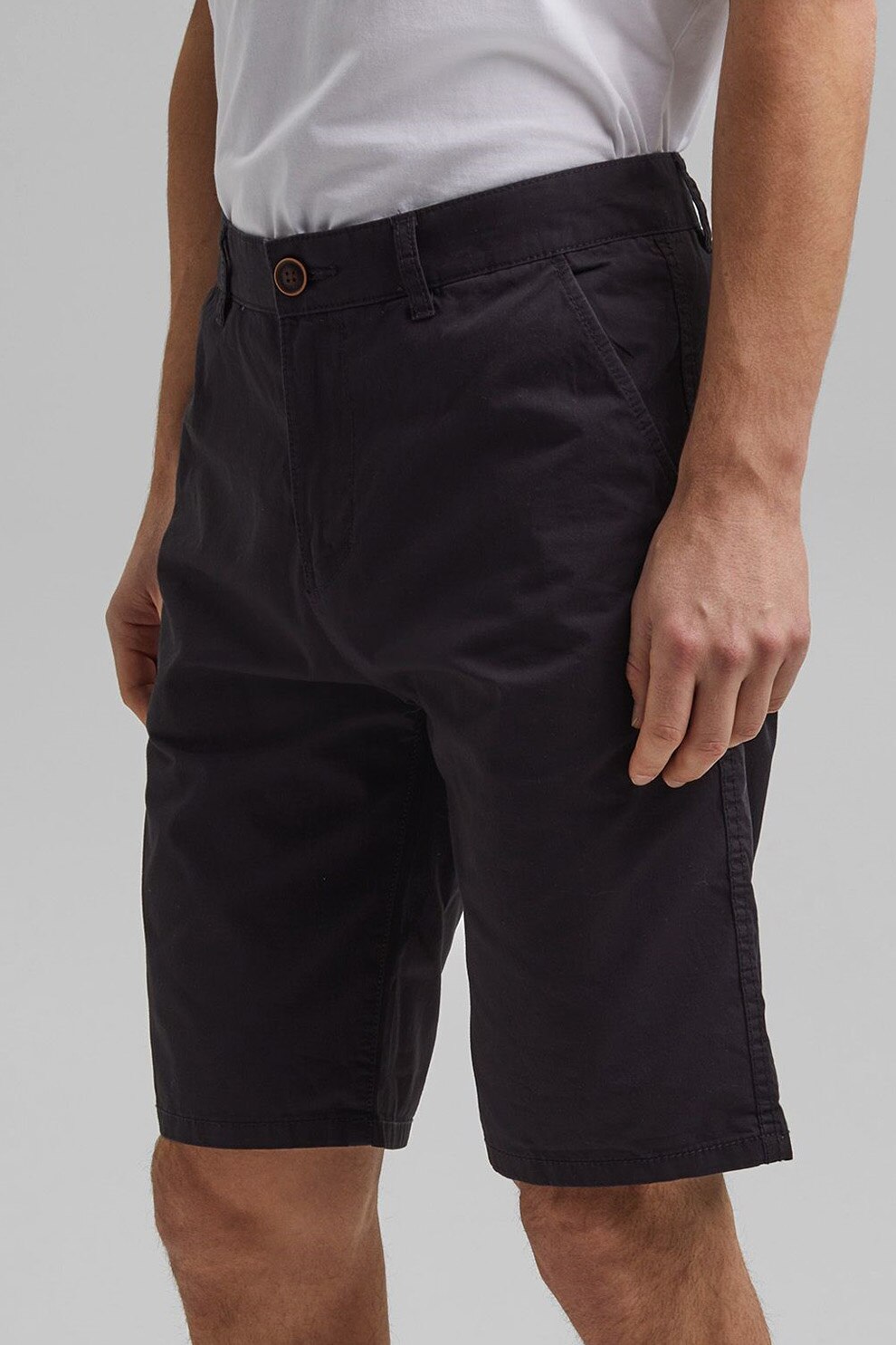 EDC by Esprit, Bermude relaxed fit din bumbac organic, Gri antracit