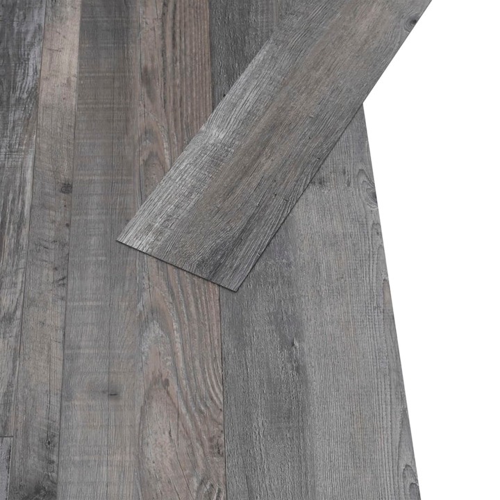 Placi pardoseala autoadezive lemn industrial vidaXL, 4, 46 m² PVC 3 mm, 26.45 kg