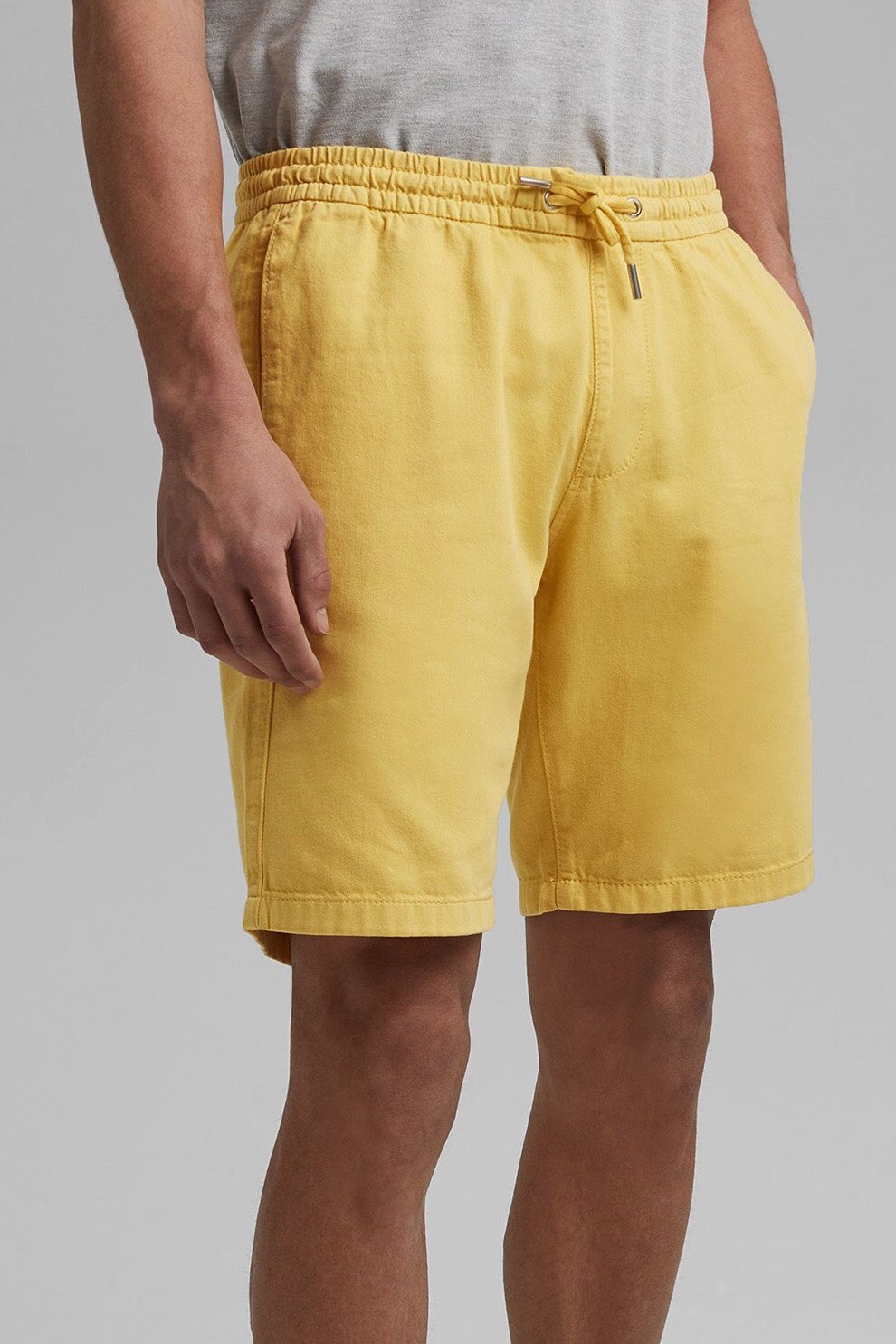 EDC by Esprit, Bermude regular fit cu snur, Galben