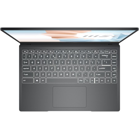 Laptop ultraportabil MSI Modern 14 B4MW-409XRO cu procesor AMD Ryzen™ 5 4500U, 14", Full HD, 8GB, 256GB SSD, AMD Radeon™ Graphics, Free DOS, Onyx Black