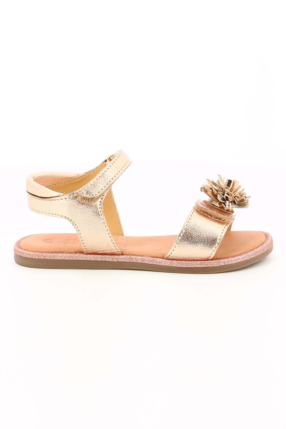 Mod8 kids, Sandale de piele cu franjuri, Auriu