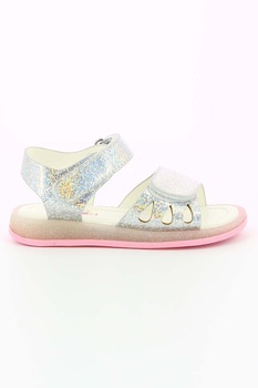 Mod8 kids, Sandale cu velcro si aspect irizat, Argintiu Mod8 kids, Sandale cu velcro si aspect irizat, Argintiu