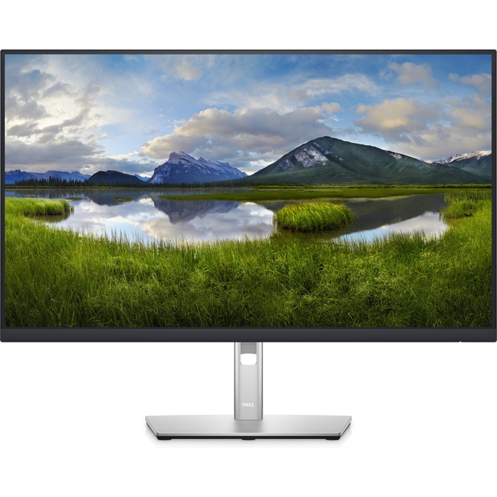 Dell P2722H IPS Monitor, 27", Full HD, 60Hz, 5ms, HDMI, Display Port, VGA, USB, Pivot, Fekete/Szürke