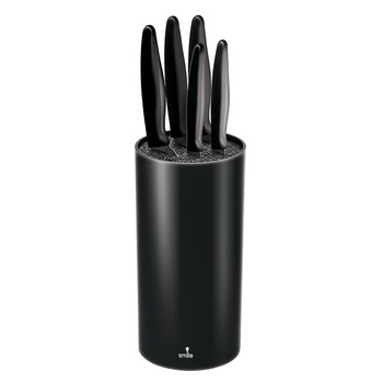 Set de cutite de bucatarie Tacoma, 5 bucati, Otel inoxidabil, Strat antiaderent, Negru Set de cutite de bucatarie Tacoma, 5 bucati, Otel inoxidabil, Strat antiaderent, Negru