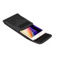 Калъф за телефон, съвместим с Lava Benco Iris 59 (2020), с метална въртяща се щипка, текстилен материал, черен