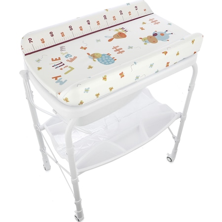 Masa de infasat cu cadita inclusa Mappy Little Farm 2 in 1