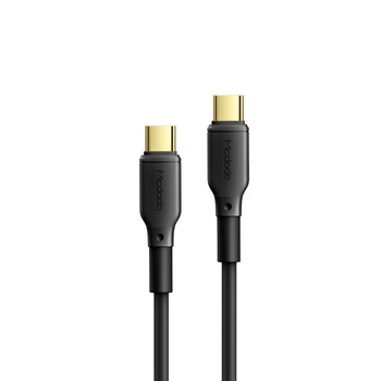 Cablu Mcdodo Black Series Type-C la Type-C, Black, 5A, 1.2m, 100W, PD Cablu Mcdodo Black Series Type-C la Type-C, Black, 5A, 1.2m, 100W, PD